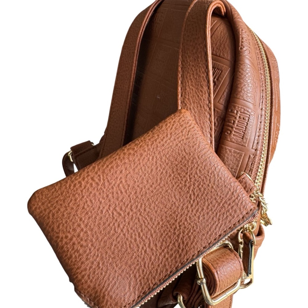 Steve Madden Tan Textured Mini Backpack - Picture 4 of 15